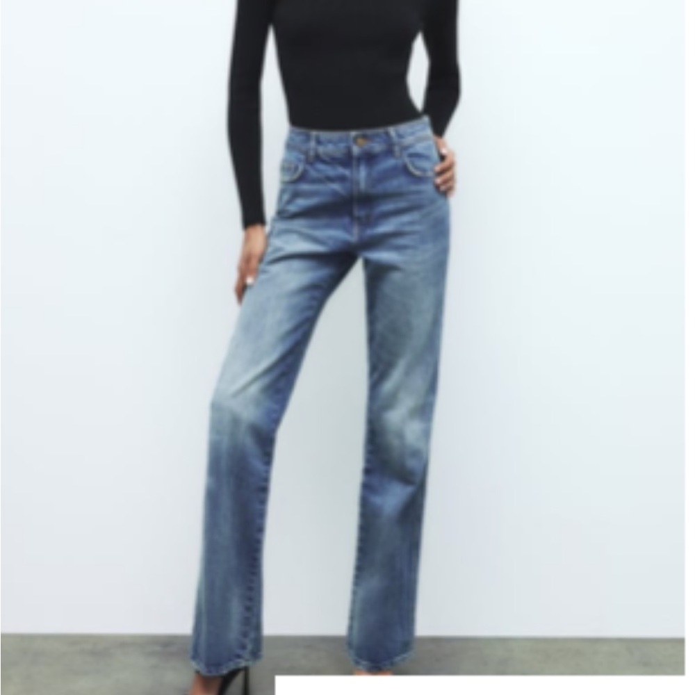 Zara high waist flared jeans